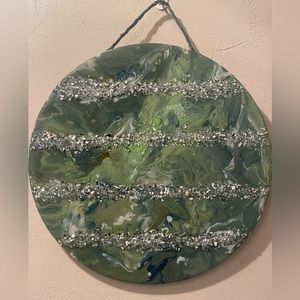 Round wood wall decor